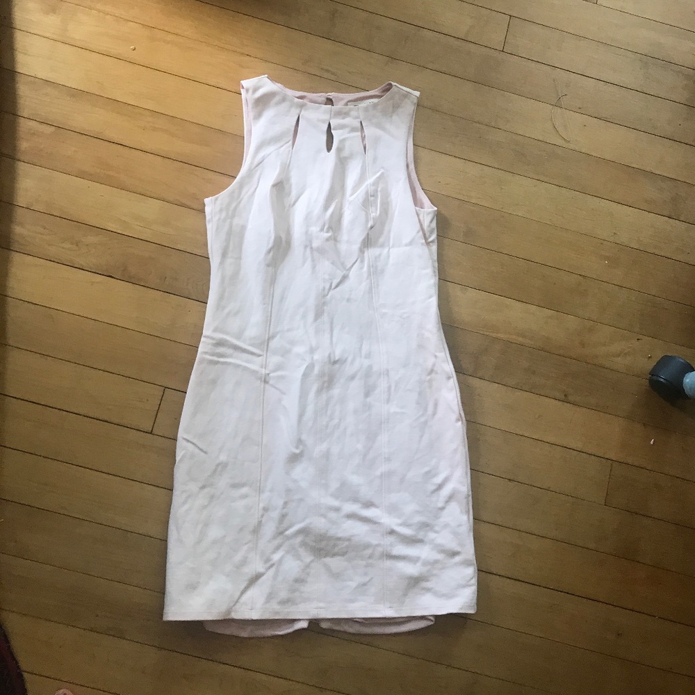 Monteau baby pink shift dress